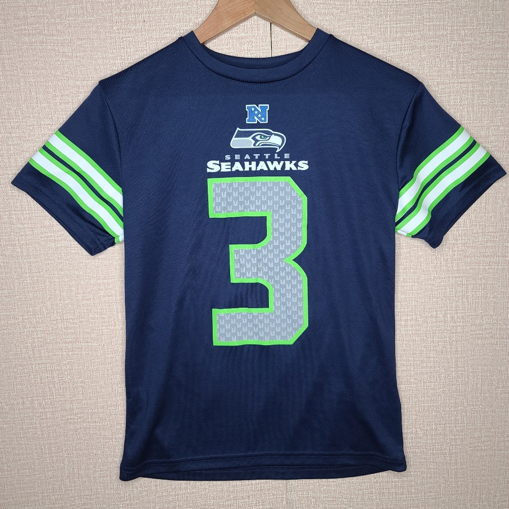 NFL Jersey Team Apparel Seattle Seahawks Russell Wilson #3 Jersey Medium 10/12